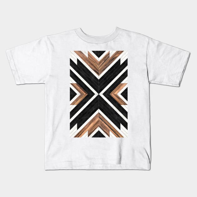 Urban Tribal Pattern No.1 - Concrete and Wood Kids T-Shirt by ZoltanRatko